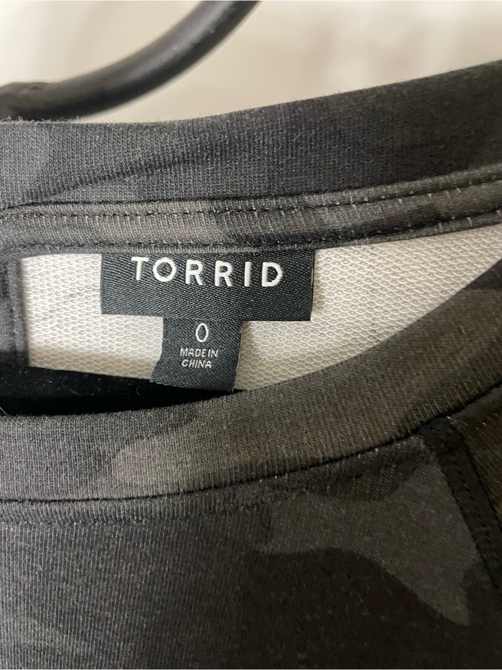 torrid Black & Gray Camo Drawstring Jumpsuit - Picture 3 of 6